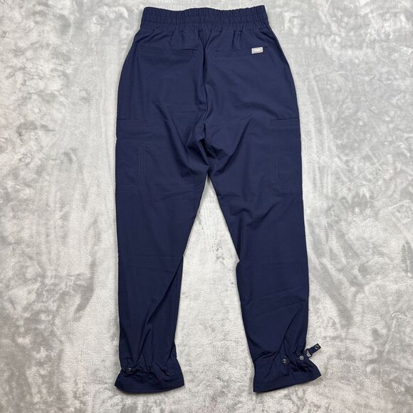 FIGS Womens XS Petite Navy Blue Scrub Pants High Rise Cinch Cuff W22SW2003P NWOT - Picture 8 of 8
